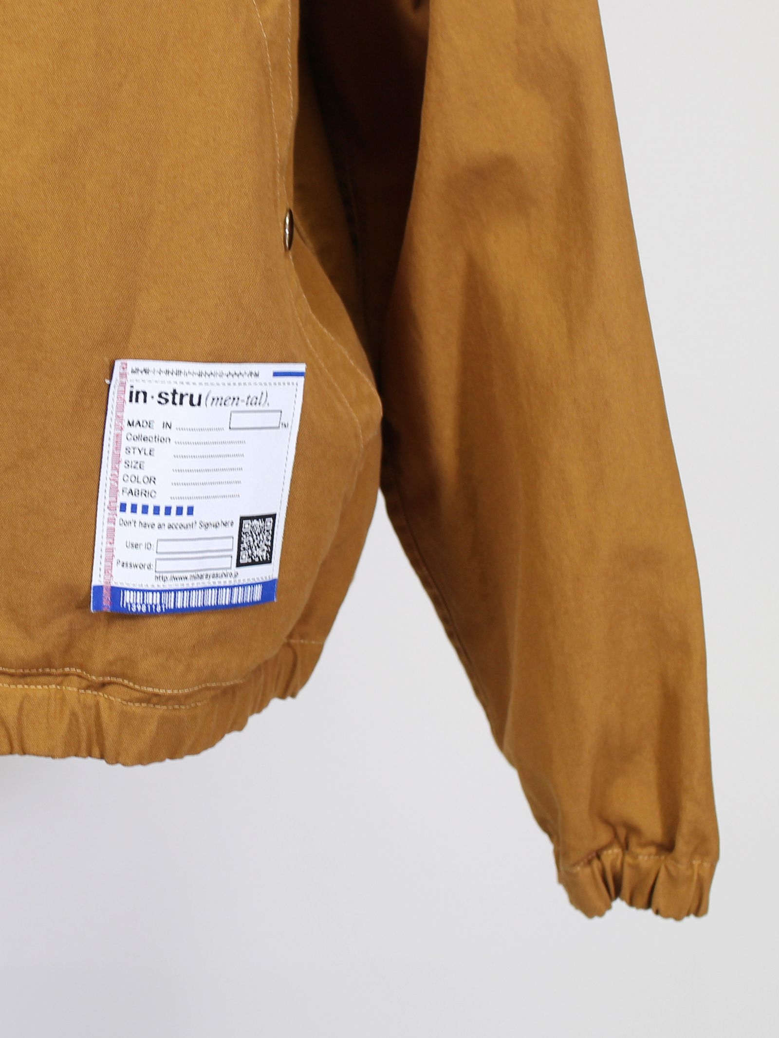 in・stru(men-tal). フードブルゾン - Hooded Blouson -  BROWN