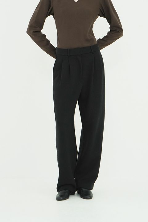 ツータック スウェットパンツ - TWO TUCK SWEAT PANTS (BLACK)