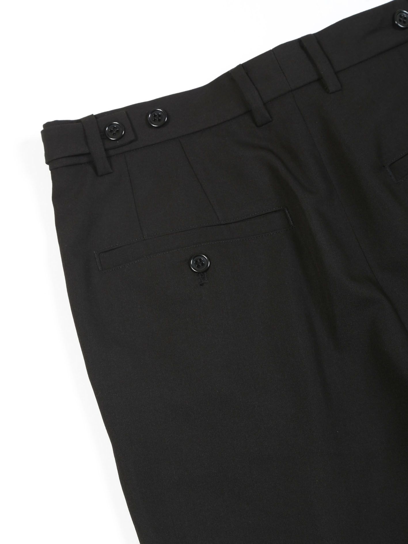 T/Rライトギャバ ツータックパンツ - 2 Tuck Pants - BLACK
