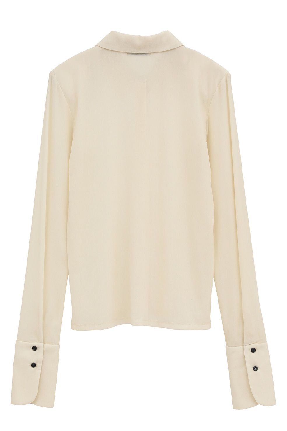 チュールフロッキーシャツ | TULLE FLOCKY SHIRTS (IVORY)