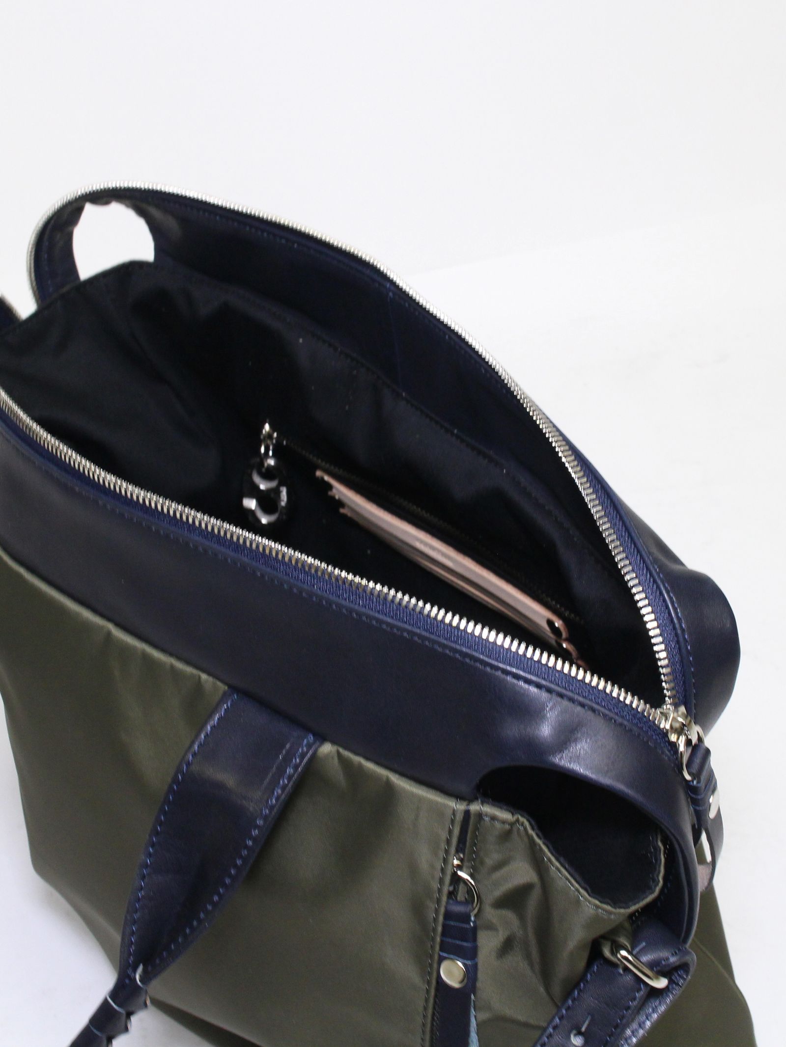 スライドトートバッグ - co21ssst010 R Nylon * glove leather