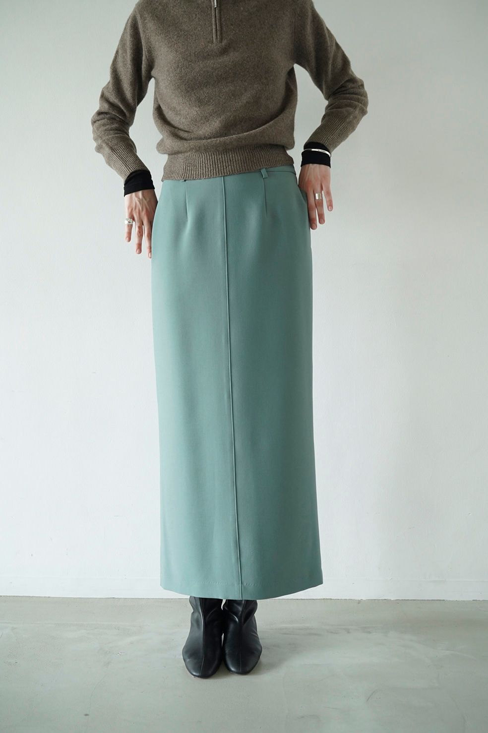 CLANE 2WAY ADJUST LOW WAIST SKIRT