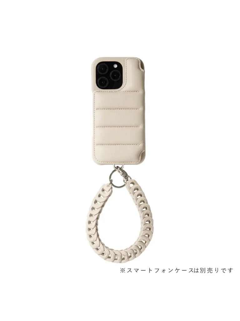 アイフォンケース ハンドストラップ ”シンボル” ｜Hand STRAP SYMBOLE (ベージュ)