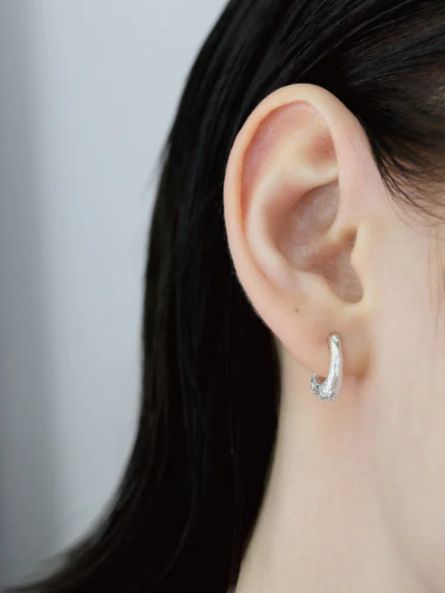 【両耳用】グレインピアス SV シルバー シンプル デザイン ユニセックス アクセサリー