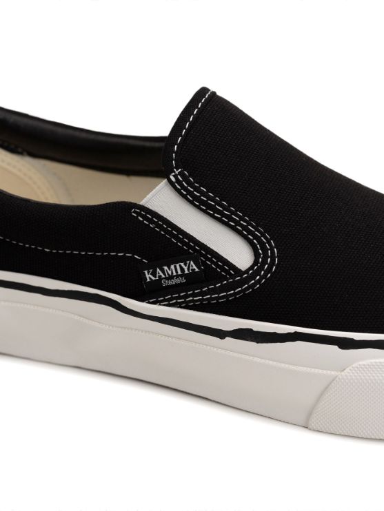 "Cornell / コーネル " スリッポンスニーカー - Cornnell Vlcnzd Sneaker  - BLACK - G14FW701