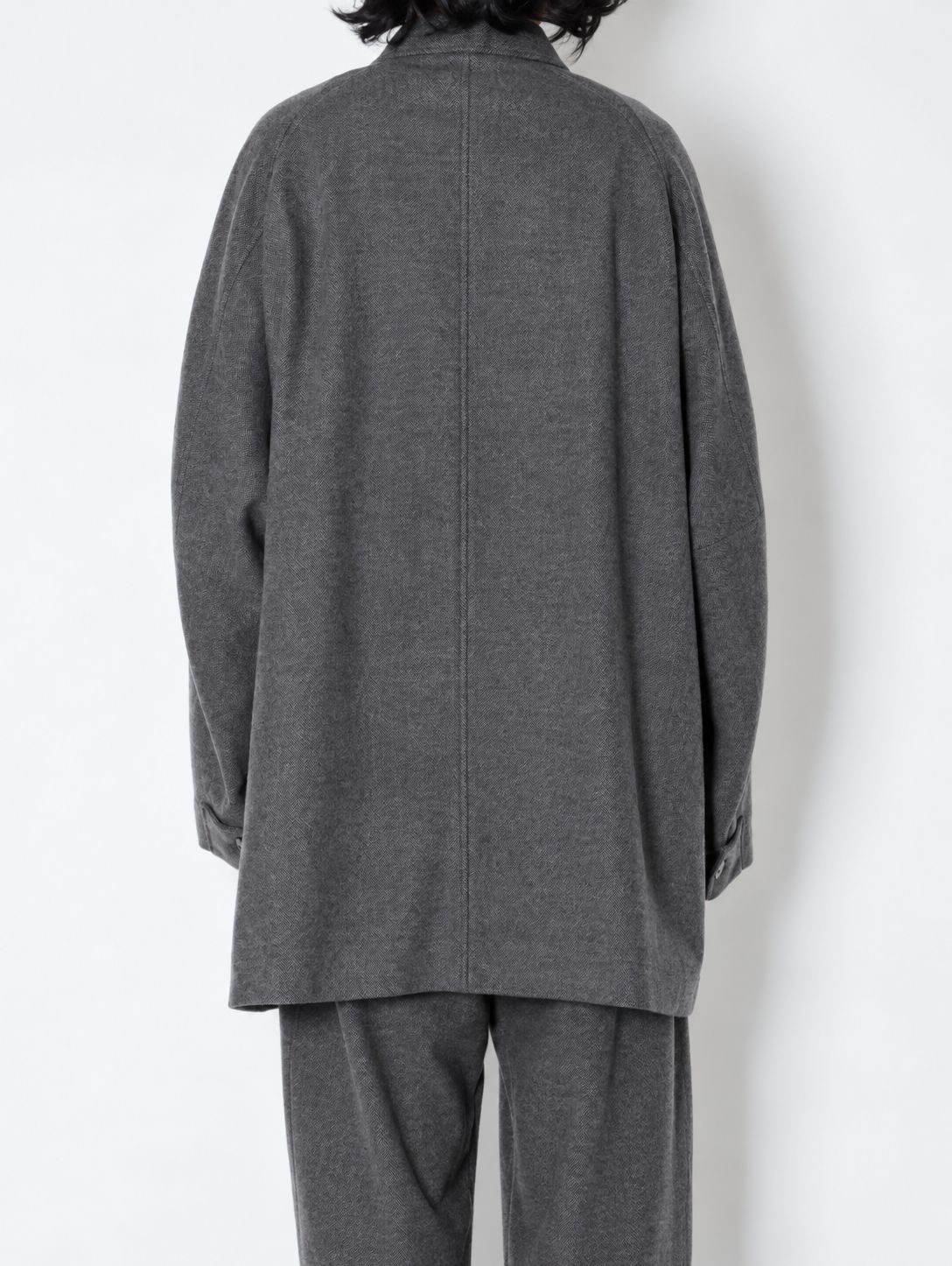 ラムウールカーコート - LAMB WOOL CAR COAT (GREY)