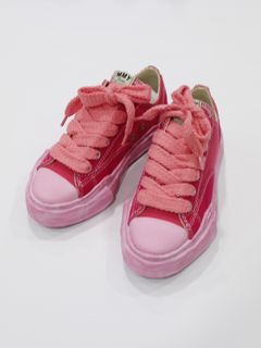 "HANK" OG Sole Over-Dyed Canvas Low-top Sneaker- A08FW713 - PINK