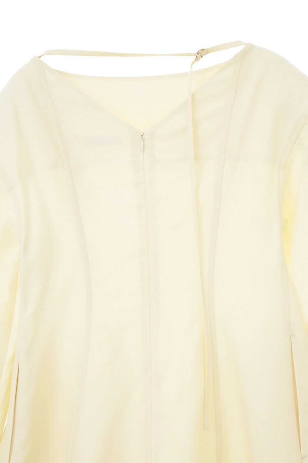 テンセルミニフレアワンピース - TENCEL MINI FLARE ONEPIECE (IVORY)