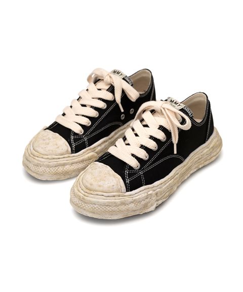 オリジナルソールスニーカー "PETERSON23" OG Dyed Sole Canvas Low-top Sneaker - A13FW713 - BLACK A13FW713 Maison MIHARA YASUHIRO