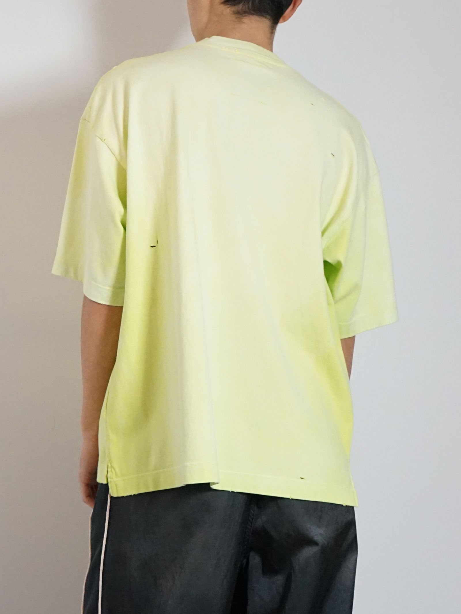 MIHARA YASUHIRO サンフェイテットティストレストTシャツ Maison MIHARA YASUHIRO - ディストレスト プリントTシャツ