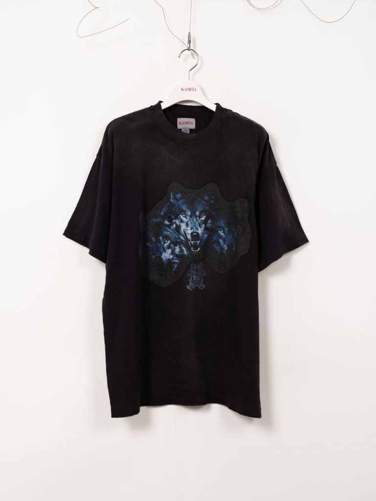 プリントティーシャツ - KMY-WOLF ”TEE" - BLACK