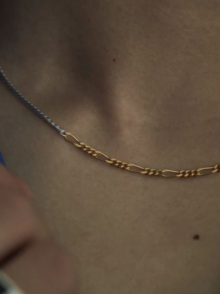 シェードコンビチェーンネックレス MIX （S-48cm）