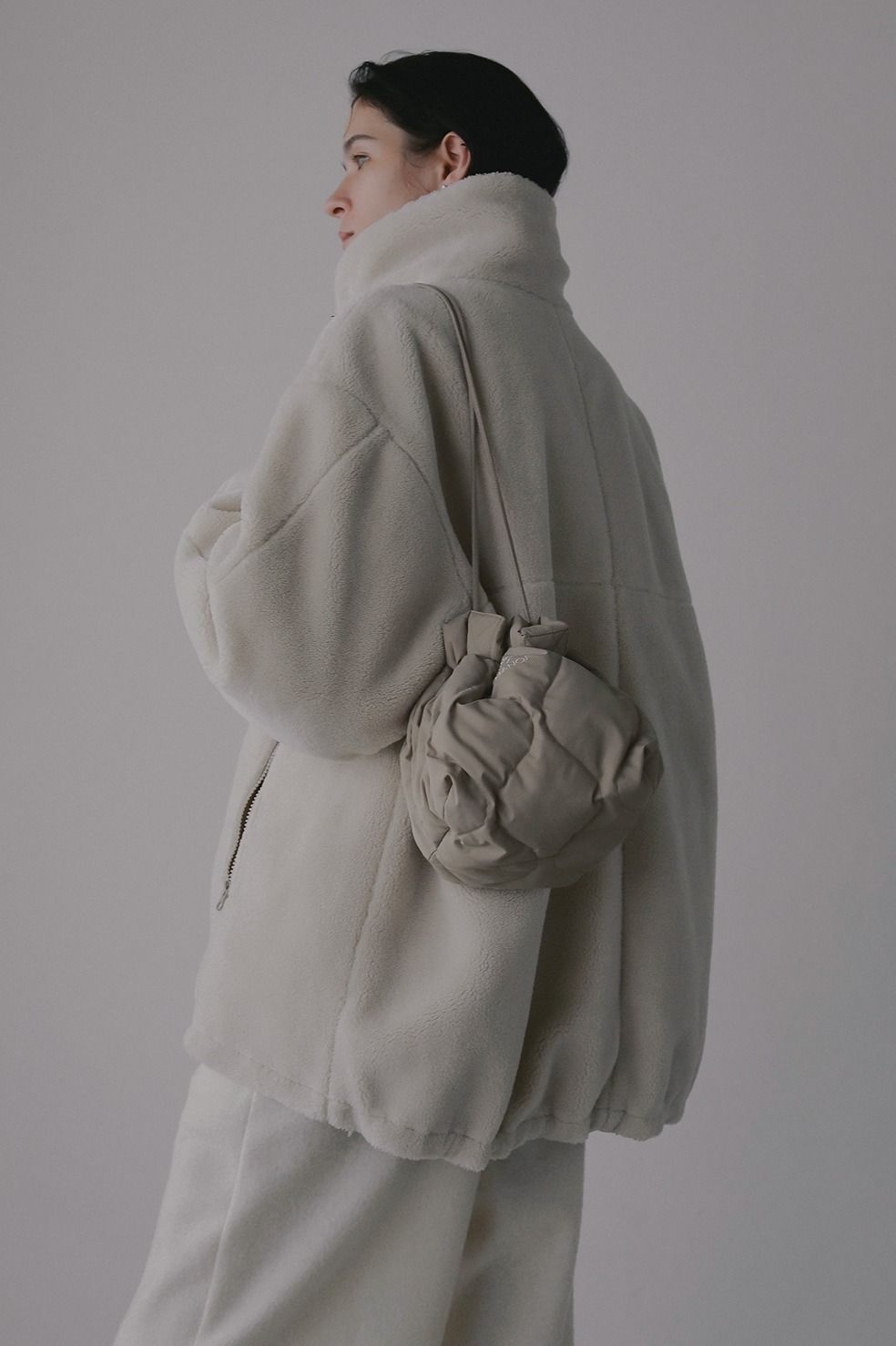 【TAION×MANOF】 トートバッグ - 2WAY DOWN BAG (BEIGE)