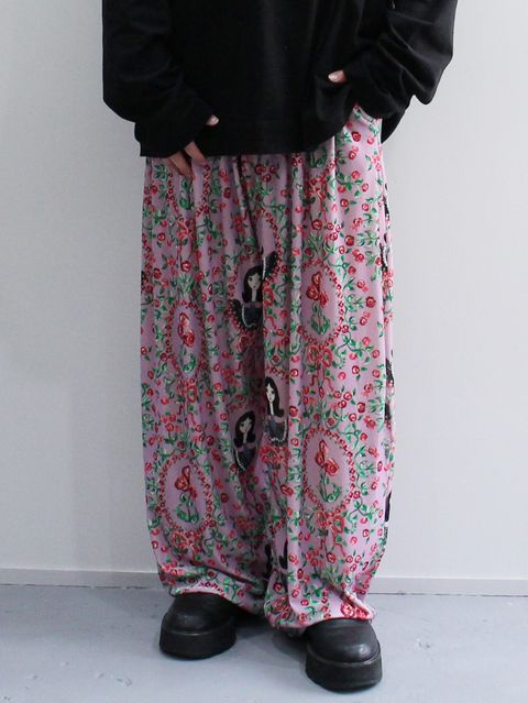 Stussy Floral Jacquard Velour 取りまわし ベロアパンツ