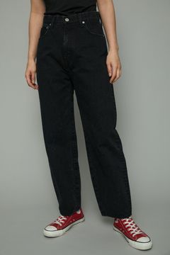 ハイライズ バルーン シルエットデニムパンツ - Balloon high rise denim pants