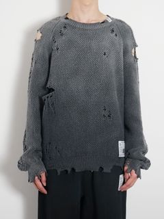 【メンズ】 サンフェイデッドライク ニットプルオーバー - Sun Faded Like Knit Sweater - BLACK