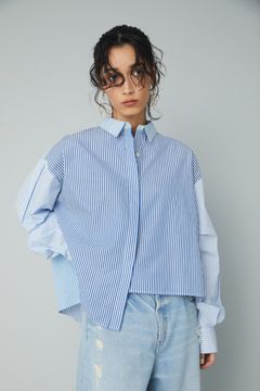 ストライプシャツ - Strip shirt - 柄NAVY