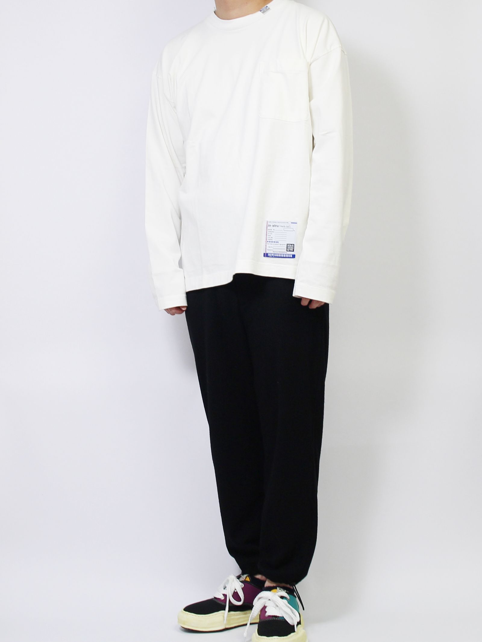 in・stru(men-tal). ヘビーウェイトロングスリ―ブカットソー - Heavy Weight L/S T-shirt - WHITE