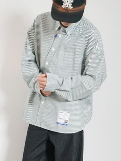 ストライプシャツ - Stripe OX Long Sleeve Shirt - GREEN