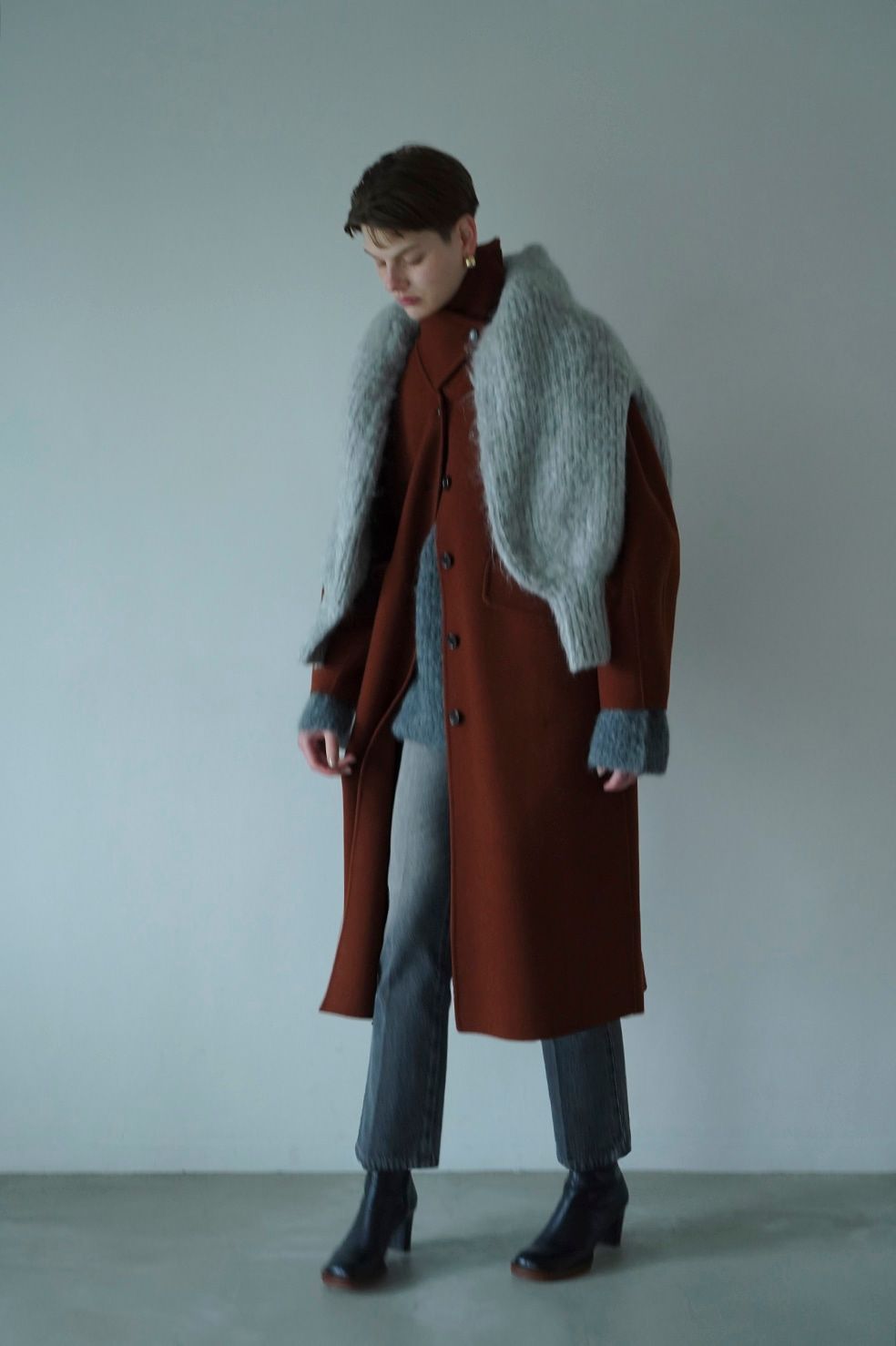 正規品】CLANE(クラネ) ARCH SLEEVE REVER COAT-