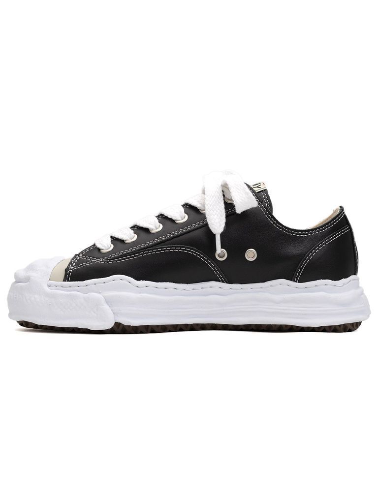 "ハンク" レザー ローカット オリジナルソール スニーカー - HANK LOW LEATHER SNEAKER / ブラック - A05FW704