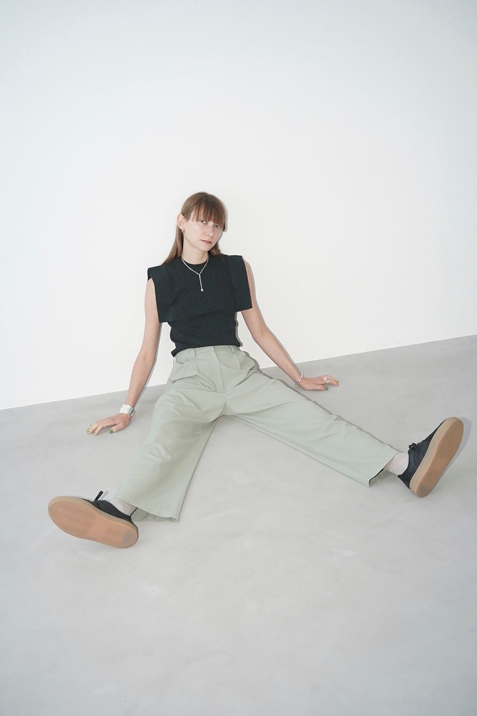 ベーシック -タック パンツ - BASIC TUCK PANTS - MINT