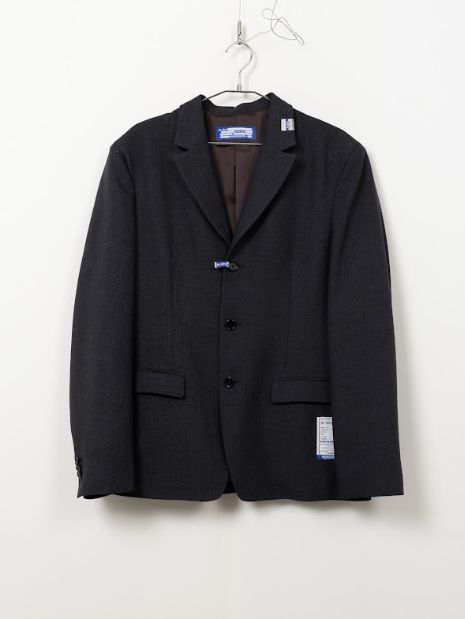 ウール テーラードジャケット - WOOLY SHARKSKIN 3B JACKET (NAVY)