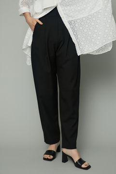 ツータックトラウザーズパンツ  - 2tuck trousers pants - BLACK