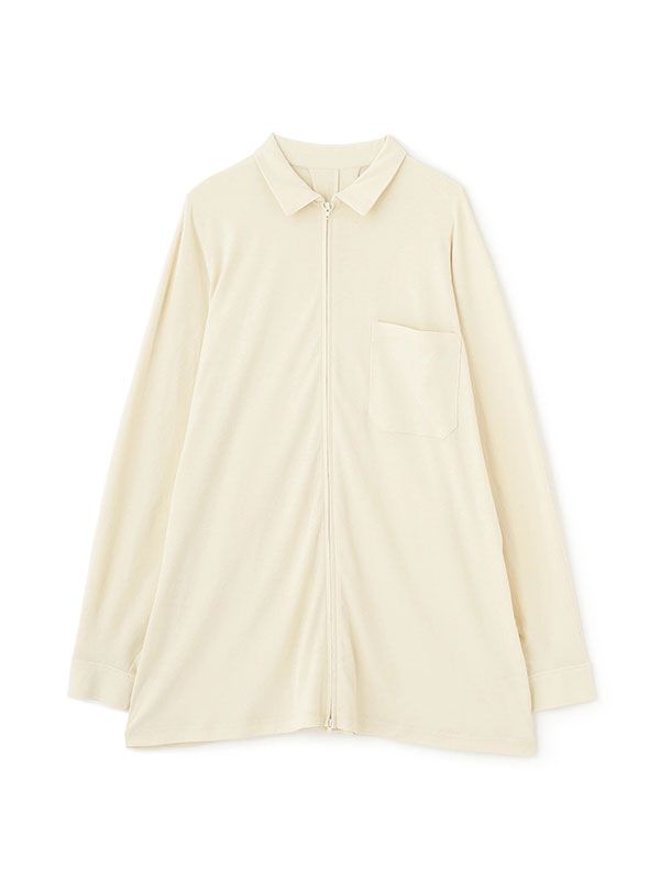 フロントファスナーカットシャツ -  CREAM