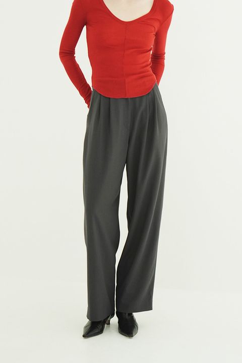 【26AW】ベーシックタックパンツ - BASIC TUCK PANTS (GREY)