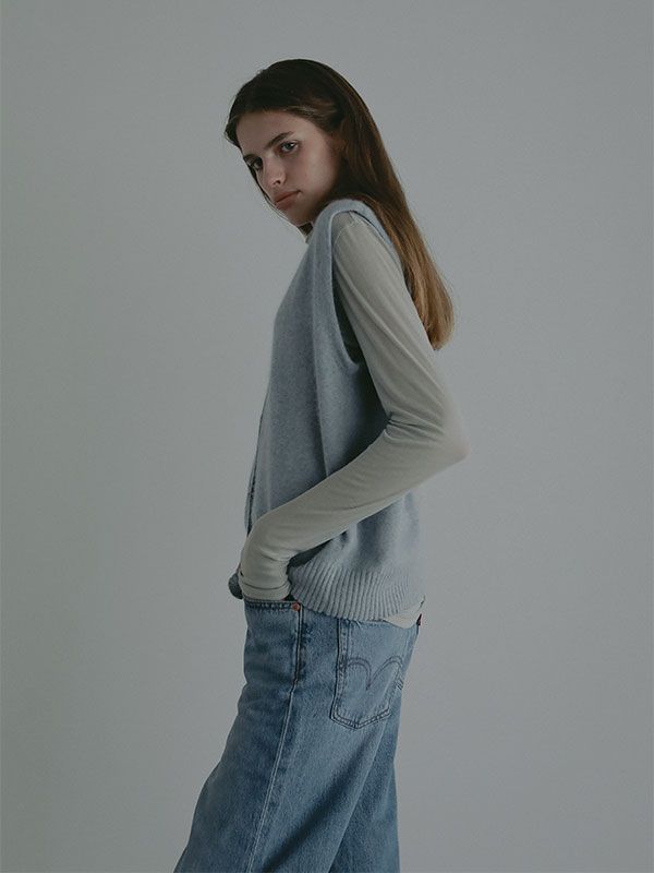 バーサタイルハイネックシアーロンTee ( GREEN)