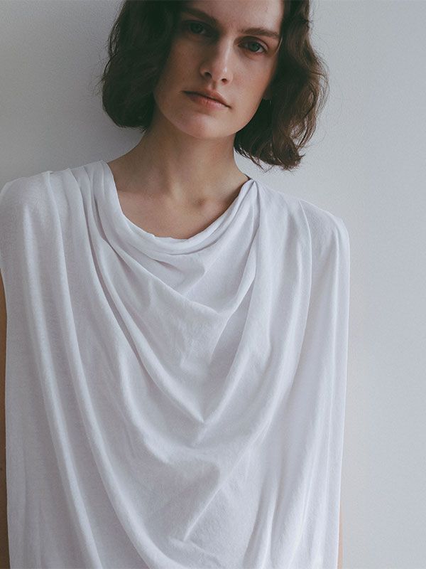 ハイツイストニットキャミソール （WHITE)