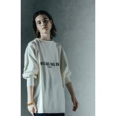 ロングスリーブ刺繍カットソー - LONG SLEEVE EMBROIDERY TEE - Off White