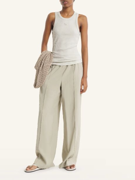 【レディース】 ベイビー フォックス リブ タンクトップ (mineral gray)