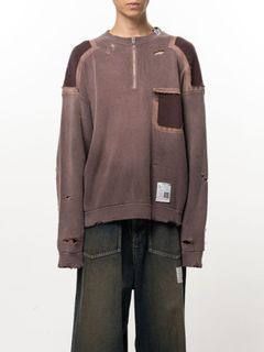 サン フェイデッド ライク ニット セーター - Sun Faded Like Knit Sweater (BLACK)