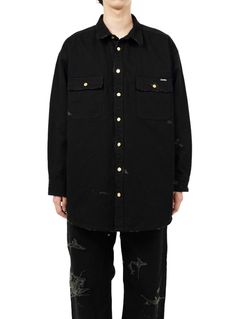 ボロダックシャツ - BORO Duck Shirt - BLACK