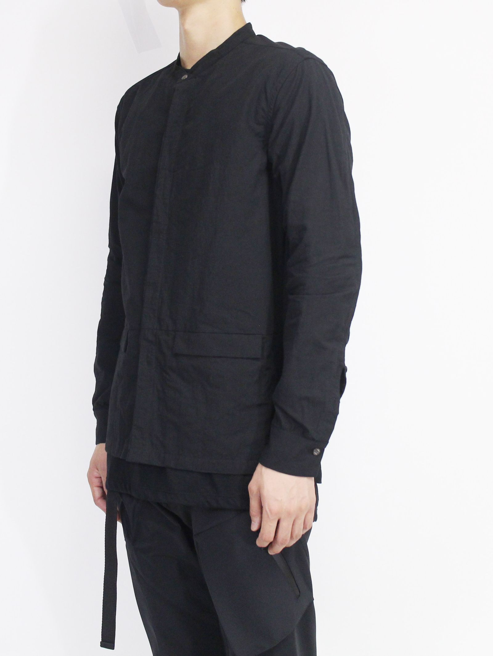 The Viridi-anne - ノーカラーシャツ - BLACK | ADDICT WEB SHOP