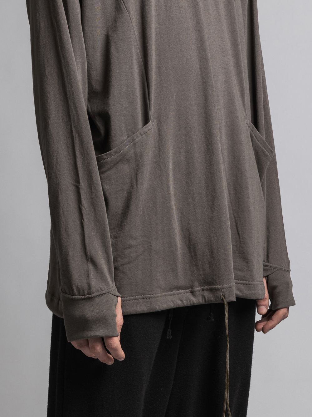 タートルネックカッソー - 40/- soft jersey Turtle necked T KHAKI