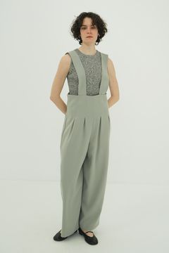 ハイウエストサスペンダーパンツ - HIGH WAIST SUSPENDER PANTS MINT