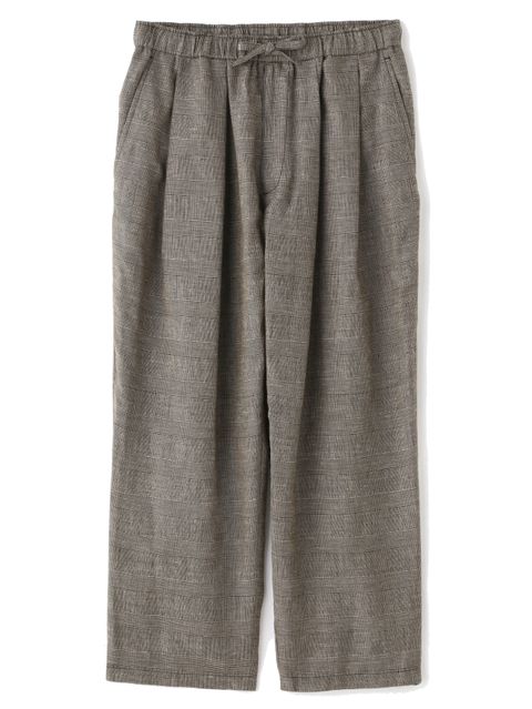 タックパンツ - TUCK PANTS - Glen check -
