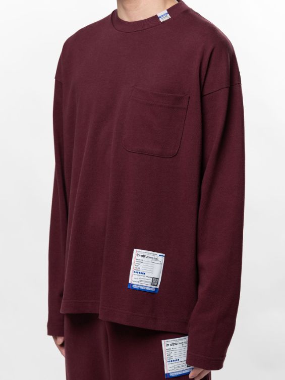 【26AW】 ポケットロングスリーブカットソー - POKET LS TEE （WINE）