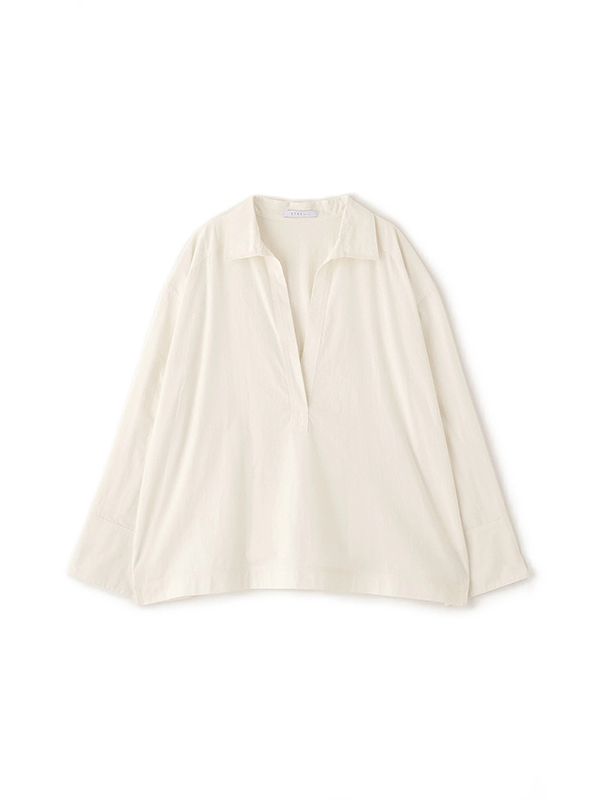 コットンシルクスキッパーシャツ - OFF WHITE