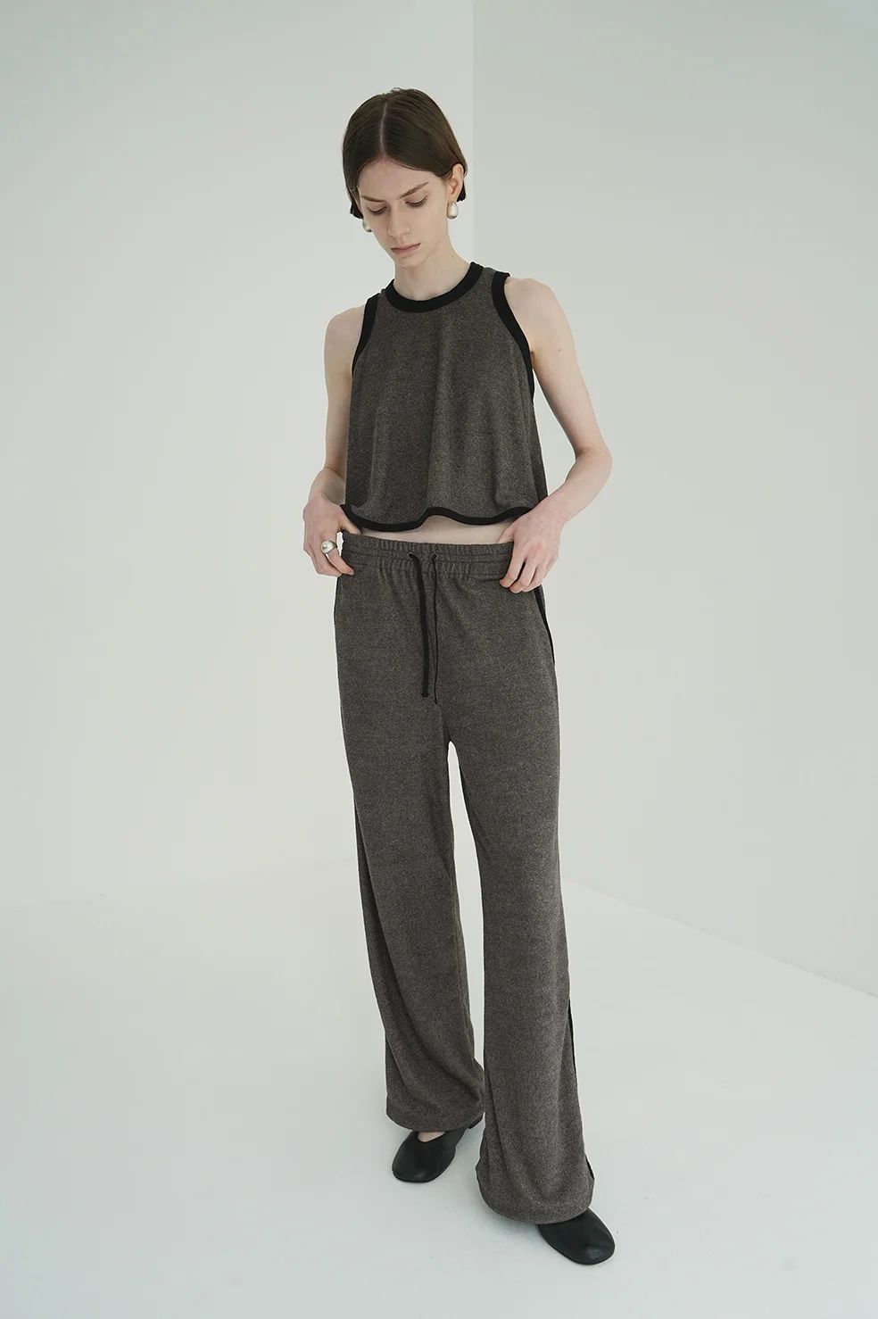 新品未使用　CLANE PILE LINE PANTS ブラウン CLANE - パイルラインパンツ - PILE LINE PANTS - BROWN