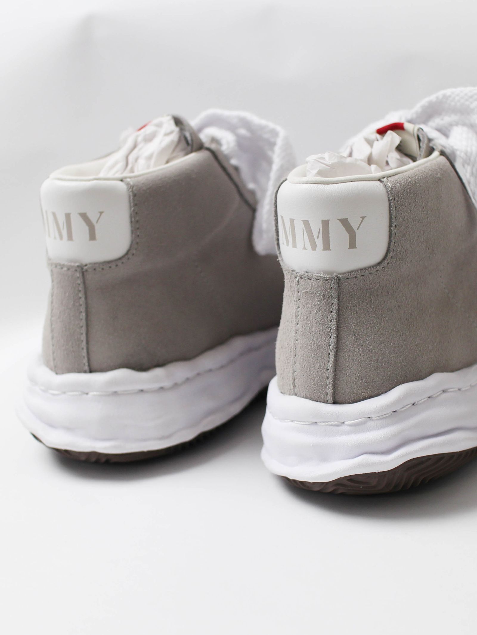"BLAKEY" OG Sole  SUEDE LEATHER HI-top Sneaker - WHITE - A07FW707