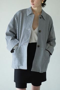 カバーオール ジャケット - ストライプ - WORK OVER JACKET