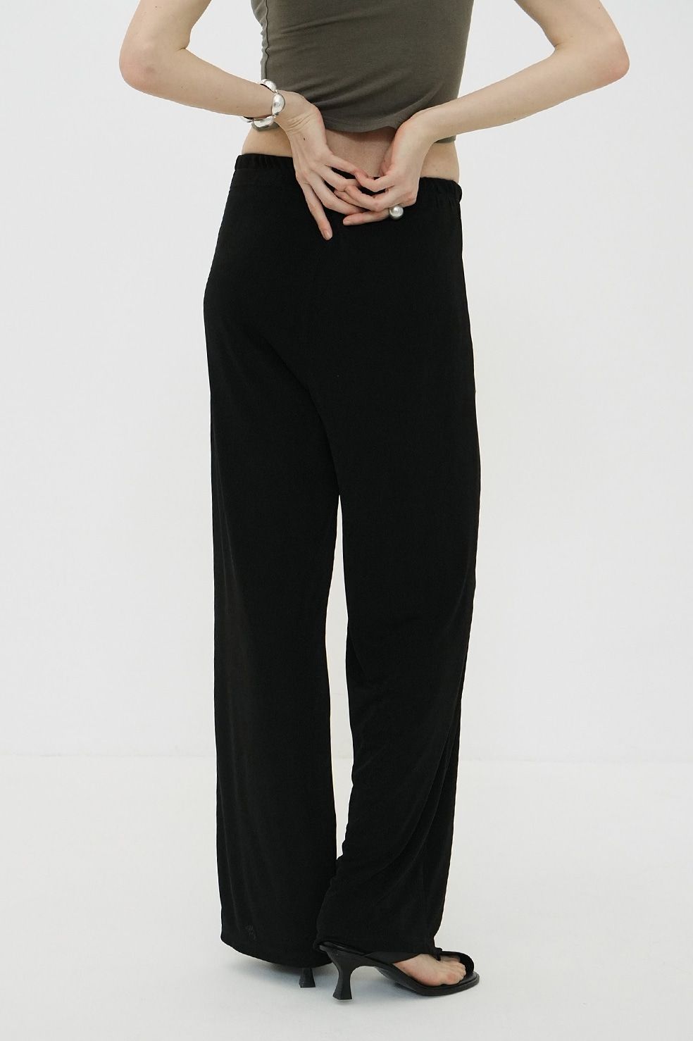 いいネット通販 - 全国送料無料でお届けします CLANE - BLACK PANTS JERSEY BRIGHT - ジャージーパンツ パンツ