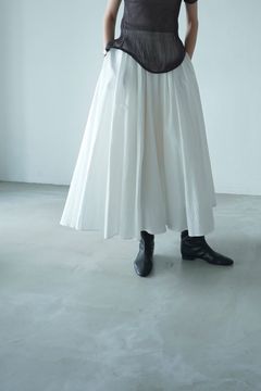 ボリューム マキシ スカート  -  VOLUME MAXI SKIRT - WHITE
