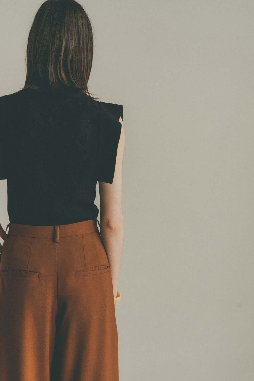CLANE - スクエアスリーブ ニットトップス - SQUARE SLEEVE KNIT