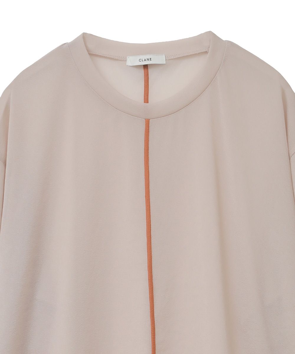 CLANE - ソリッドロングスリーブトップス - SOLID SLEEVE SHEER L/S 