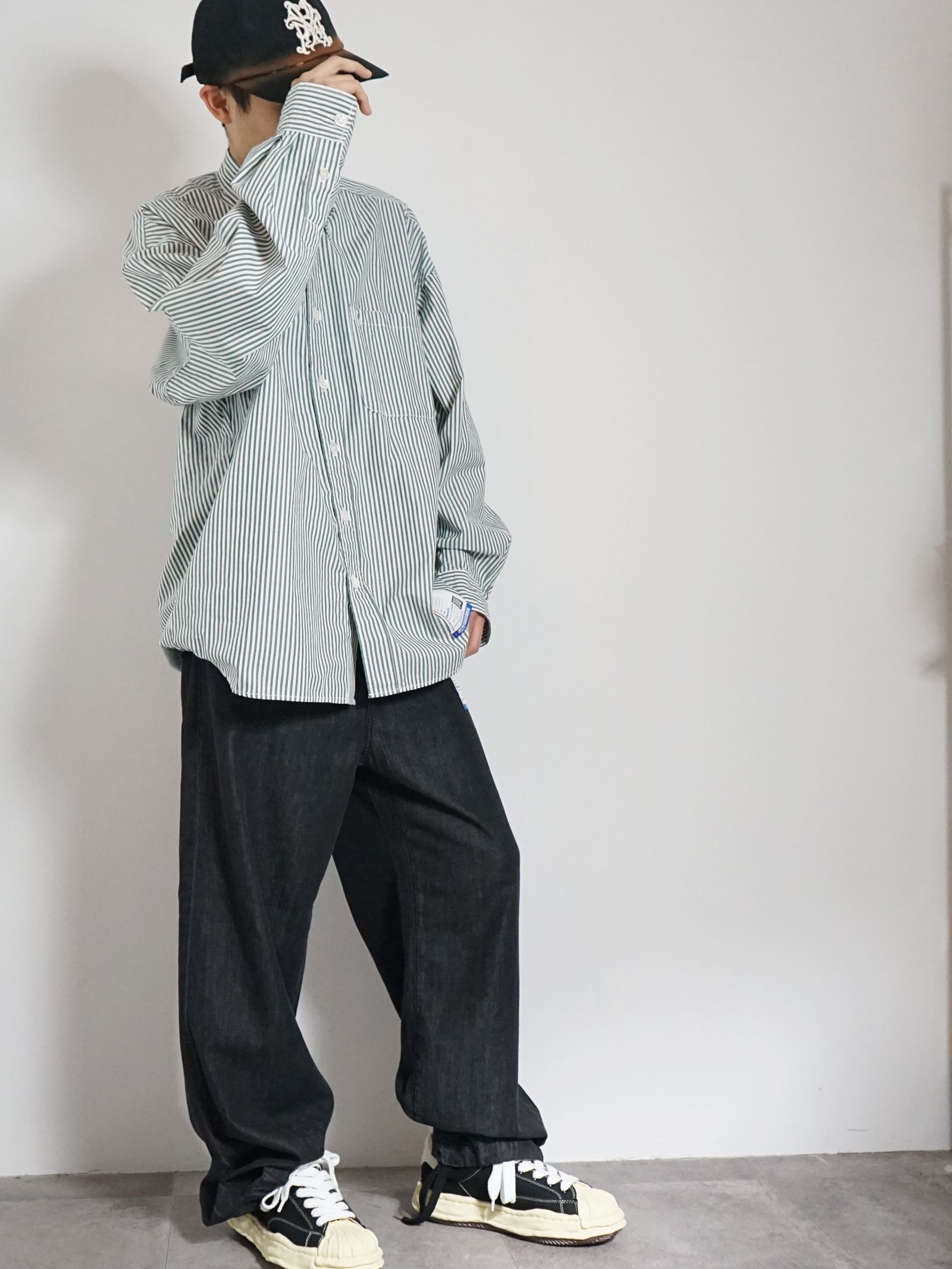 ストライプシャツ - Stripe OX Long Sleeve Shirt - GREEN